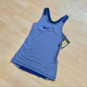 Nike Pro Blue Mesh Racerback Tank
